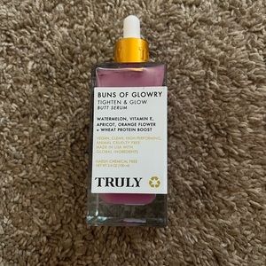 From TRULY, watermelon scent, butt serum, tighten and glow, vegan